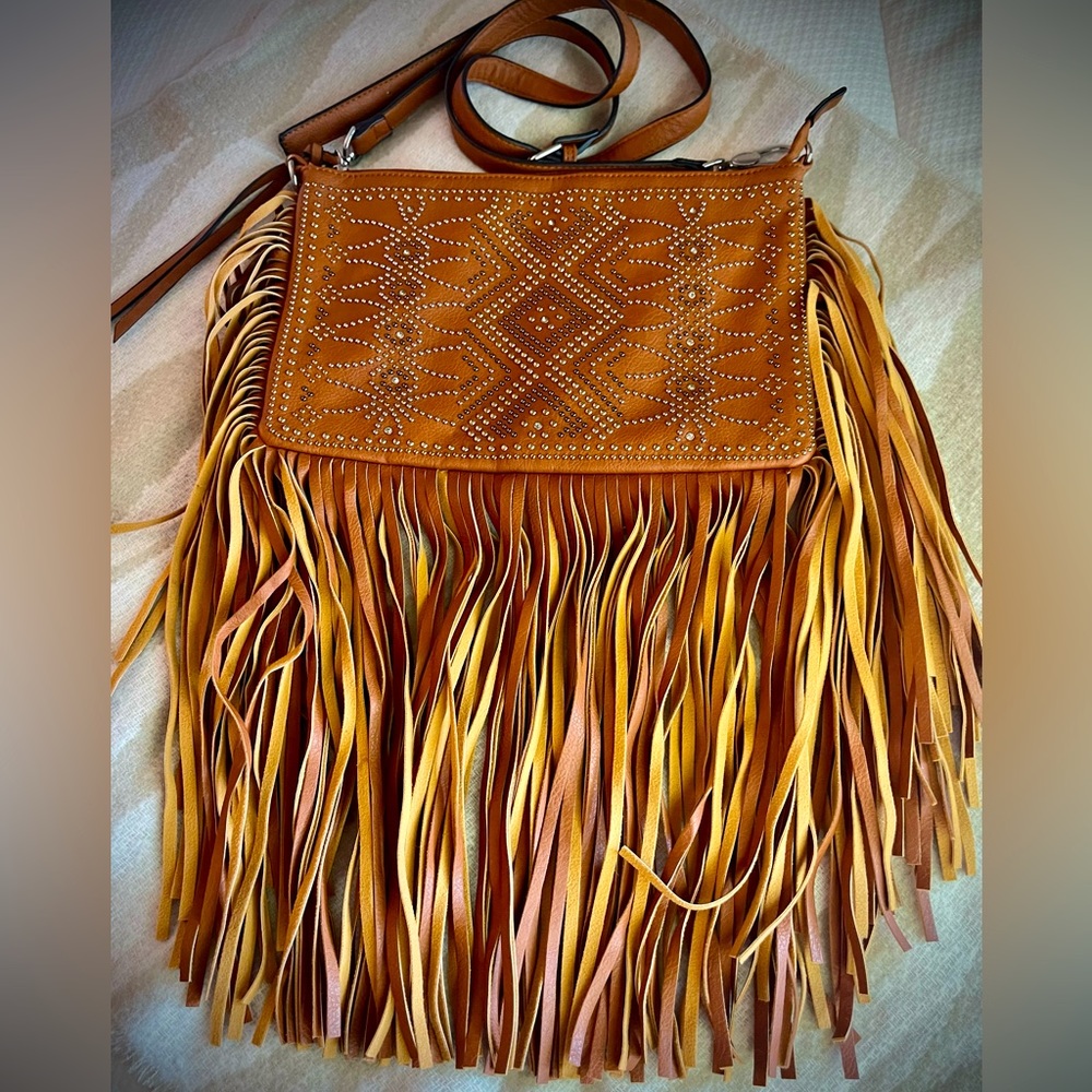 Chinese Laundry BoHo Fringe Leather Crossbody